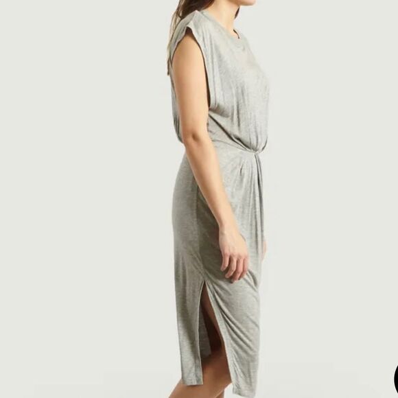 Iro Prickly Ruched Straight Cut Jersey Dress - Picture 3 of 10